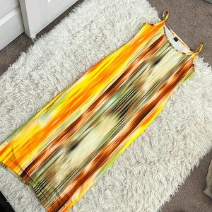 Bright Yellow multicolor dress